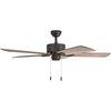 Prominence Home Glencrest, 52 in. Ceiling Fan with No Light & Remote Control, Bronze 50682-40